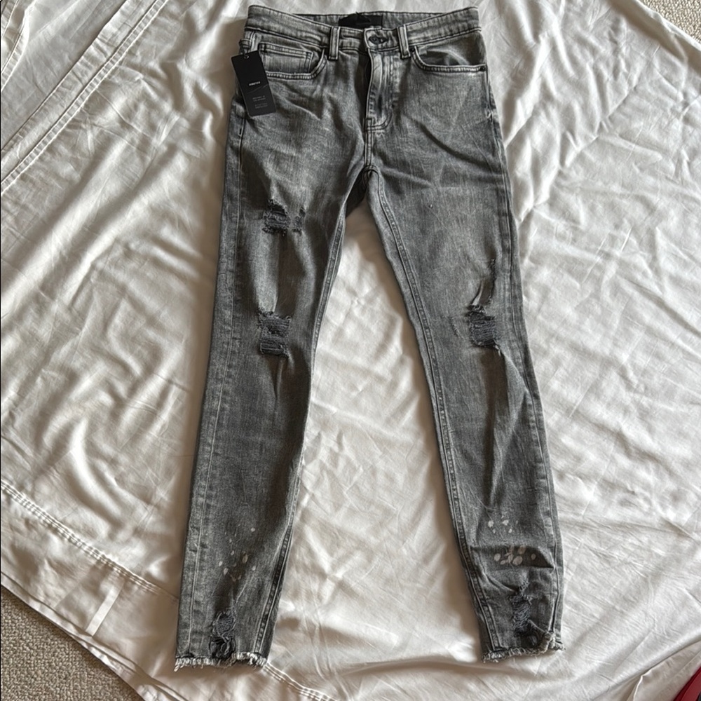 Forever 21 Gray Skinny Jeans for Men
